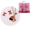 Dětská sada šperků Disney Minnie Mouse – náhrdelník s přívěskem a náušnice Dětská sada šperků Disney Minnie Mouse – náhrdelník s přívěskem a náušnice
