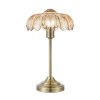 Markslöjd Stolová lampa Kurage, starý mosadz/jantar, sklo, výška 43 cm, E27 - 109180 Markslöjd Stolová lampa Kurage, starý mosadz/jantar, sklo, výška 43 cm, E27 - 109180