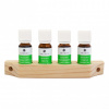 EMENDO OY Esencia do sauny PREMIUM, 4× 10 ml, prírodný držiačik EMENDO OY Esencia do sauny PREMIUM, 4× 10 ml, prírodný držiačik