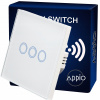 Trojitý dotykový vypínač Appio 9610 biely Trojitý dotykový vypínač Appio 9610 biely