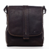Pánska kožená crossbody taška tmavohnedá - Greenwood Chester hnedá Pánska kožená crossbody taška tmavohnedá - Greenwood Chester hnedá