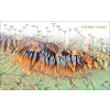 nástenná mapa Vysoké Tatry východ XL 102x160cm panoramatická lamino, lišty (z edície  nástenná mapa Vysoké Tatry východ XL 102x160cm panoramatická lamino, lišty (z edície