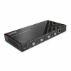 Prepínač USB 3.2 Gen 1, 4PC/4 zariadenie, Matrix, prepínanie tlačidlom, RS232, Web GUI, čierny Prepínač USB 3.2 Gen 1, 4PC/4 zariadenie, Matrix, prepínanie tlačidlom, RS232, Web GUI, čierny