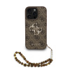Guess PU 4G Metal Logo Strap zadný kryt pre iPhone 16 Pro Brown Guess PU 4G Metal Logo Strap zadný kryt pre iPhone 16 Pro Brown