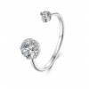 For Silver Otvorený prsteň s Moissanitom Delicate – Striebro 925 For Silver Otvorený prsteň s Moissanitom Delicate – Striebro 925
