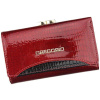 Dámska peňaženka Gregorio GP-108 červená pravá koža so zámkom a logom, RFID SECURE Dámska peňaženka Gregorio GP-108 červená pravá koža so zámkom a logom, RFID SECURE