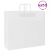 vidaXL Papierové tašky 250 ks s rúčkami, biele, 54x15x49 cm vidaXL Papierové tašky 250 ks s rúčkami, biele, 54x15x49 cm
