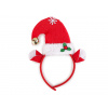 Čelenka do vlasov elf, vianočná / párty červená 1ks Čelenka do vlasov elf, vianočná / párty červená 1ks