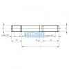 Šroub závrtný do hliníku DIN 835 M10x25 8.8. pozink Šroub závrtný do hliníku DIN 835 M10x25 8.8. pozink