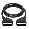 SCART kábel EURO-EURO TV 21PIN EURO konektor 1,2m čierny SCART kábel EURO-EURO TV 21PIN EURO konektor 1,2m čierny