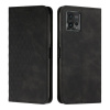 Peňaženkové kožené puzdro Diamond Pattern na Motorola Moto G72 - Čierna Peňaženkové kožené puzdro Diamond Pattern na Motorola Moto G72 - Čierna