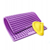 Collory Silikónová forma na pamlsky Piškóty 1 cm - fialová + stierka žltá Collory Silikónová forma na pamlsky Piškóty 1 cm - fialová + stierka žltá