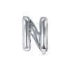 Party Fóliový balón písmeno N strieborný na párty Party Fóliový balón písmeno N strieborný na párty