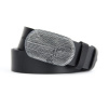 Pánsky kožený opasok BLACK WOOD, Slovenská výroba - čierna Pánsky kožený opasok BLACK WOOD, Slovenská výroba - čierna