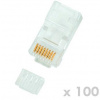 DATACOM DATACOM Plug UTP CAT6 8p8c- RJ45 drát - 100 pack DATACOM DATACOM Plug UTP CAT6 8p8c- RJ45 drát - 100 pack