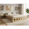 Textilomanie Posteľ Naomi zvýšená 160 x 200 cm, borovica Rošt: Bez roštu, Matrac: Matrac COCO MAXI 20 cm Textilomanie Posteľ Naomi zvýšená 160 x 200 cm, borovica Rošt: Bez roštu, Matrac: Matrac COCO MAXI 20 cm