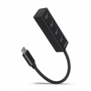 AXAGON HUE-M1C, 4x USB 3.2 Gen 1 MINI hub, kovový, kabel USB-C 20cm Axagon AXAGON HUE-M1C, 4x USB 3.2 Gen 1 MINI hub, kovový, kabel USB-C 20cm Axagon