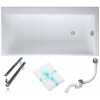 Obdĺžniková akrylátová vaňa Cersanit Smart, bočný odtok, 160 x 80 cm Obdĺžniková akrylátová vaňa Cersanit Smart, bočný odtok, 160 x 80 cm