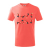 Parkour abeceda - Tričko detské bavlnené - 146 cm/10 rokov ( Korálová ) Parkour abeceda - Tričko detské bavlnené - 146 cm/10 rokov ( Korálová )