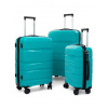 JAKS Cestovný kufor PP3 Farebné varianty: tyrkysová sada JAKS Cestovný kufor PP3 Farebné varianty: tyrkysová sada