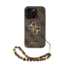 Guess PU 4G Metal Logo Strap zadný kryt pre iPhone 15 Pro Max Brown Guess PU 4G Metal Logo Strap zadný kryt pre iPhone 15 Pro Max Brown