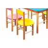 Drewmax AD251 detská stolička, buk/žltá Drewmax AD251 detská stolička, buk/žltá
