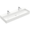 VILLEROY & BOCH Memento 2.0 závesné umývadlo s dvomi otvormi, bez prepadu, 1200 x 470 mm, biela alpská, 4A22C101 VILLEROY & BOCH Memento 2.0 závesné umývadlo s dvomi otvormi, bez prepadu, 1200 x 470 mm, biela alpská, 4A22C101