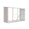 Prístrešok na drevo G21 WOH 682 - 302 x 119 cm, šedý Prístrešok na drevo G21 WOH 682 - 302 x 119 cm, šedý