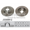 NIPPARTS Brzdový kotúč J3300912 NIPPARTS Brzdový kotúč J3300912