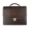 Kožená aktovka č.7897, ručne tamponovaná v tmavo hnedej farbe Kožená aktovka č.7897, ručne tamponovaná v tmavo hnedej farbe