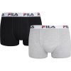 Fila MAN BOXERS 2 PACK mix,čierna,sivá Pánske boxerky M Fila MAN BOXERS 2 PACK mix,čierna,sivá Pánske boxerky M