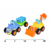 Wiky Vehicles Traktor + vlek / Bagr se setrvačníkem, 16 cm Wiky Vehicles Traktor + vlek / Bagr se setrvačníkem, 16 cm