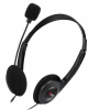 Sluchátka k PC C-TECH MHS-03E, černá Sluchátka k PC C-TECH MHS-03E, černá