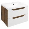Sapho Sapho, WAVE umývadlová skrinka 60x65x47,8cm, biela/dub collingwood, WA060-3019 Sapho Sapho, WAVE umývadlová skrinka 60x65x47,8cm, biela/dub collingwood, WA060-3019