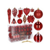 Springos Maxi 72 dielna sada vianočných ozdôb červená Springos Maxi 72 dielna sada vianočných ozdôb červená