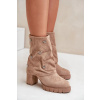 Zdobené členkové topánky s ohnutým podpätkom Horná béžová Esadora 39 Zdobené členkové topánky s ohnutým podpätkom Horná béžová Esadora 39