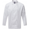 PREMIER PR 903 / Unisex kuchársky rondon s dlhým rukávom Coolchecker - white 4XL PREMIER PR 903 / Unisex kuchársky rondon s dlhým rukávom Coolchecker - white 4XL