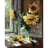 Maľovanie podľa čísel – Slnečnice vo váze, 40 × 50 cm, napnuté plátno na rám 8596530000853 Maľovanie podľa čísel – Slnečnice vo váze, 40 × 50 cm, napnuté plátno na rám 8596530000853
