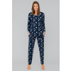 Italian Fashion Vianočné dámske pyžamo Italian Fashion Ava mega soft tmavomodré, Veľkosť XL, Farba tmavomodrá Italian Fashion Vianočné dámske pyžamo Italian Fashion Ava mega soft tmavomodré, Veľkosť XL, Farba tmavomodrá