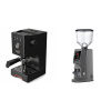 Gaggia Classic UP, black + Eureka Atom W 65, grey Gaggia Classic UP, black + Eureka Atom W 65, grey