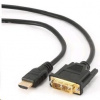 GEMBIRD Kabel HDMI - DVI 3m (M/M, DVI-D, Single Link, zlacené kontakty, stíněný) GEMBIRD Kabel HDMI - DVI 3m (M/M, DVI-D, Single Link, zlacené kontakty, stíněný)