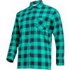Lahti Pro Zelená kockovaná flanelová košeľa, 170g/m2, Lahti Pro Zelená kockovaná flanelová košeľa, 170g/m2,