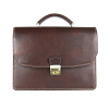 Kožená aktovka z pravej kože v tmavo hnedej farbe č.7378 Kožená aktovka z pravej kože v tmavo hnedej farbe č.7378