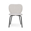 Ferm Living Jedálenská stolička Rico Side Chair, Soft Bouclé off-white / black Ferm Living Jedálenská stolička Rico Side Chair, Soft Bouclé off-white / black