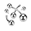 Titánový piercing do pupku s vnútorným závitom Veľkosť: 1,6 mm, Dĺžka / priemer: 12 mm, Veľkosť koncovky: 5x8 mm Titánový piercing do pupku s vnútorným závitom Veľkosť: 1,6 mm, Dĺžka / priemer: 12 mm, Veľkosť koncovky: 5x8 mm