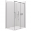 CERANO - Sprchovací kút Lantono L/P - 8 mm - Soft-Close - chróm, transparentné sklo - 110x100x195 cm - posuvný CERANO - Sprchovací kút Lantono L/P - 8 mm - Soft-Close - chróm, transparentné sklo - 110x100x195 cm - posuvný