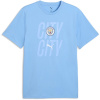 Puma Manchester City Culture pánske tričko Blue/White S Puma Manchester City Culture pánske tričko Blue/White S