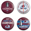 Fanatics Sada placek Colorado Avalanche NHL 2022 Stanley Cup Champions 4-Pack Button Set Fanatics Sada placek Colorado Avalanche NHL 2022 Stanley Cup Champions 4-Pack Button Set