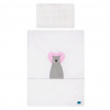 Belisima 6-dielne posteľné obliečky Bear in love 100/135 Ružové