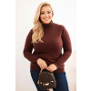 Kesi Dámsky rolák Plus Size 1060 z viskózy Farba: Hnedá, Veľkosť: UNI Kesi Dámsky rolák Plus Size 1060 z viskózy Farba: Hnedá, Veľkosť: UNI
